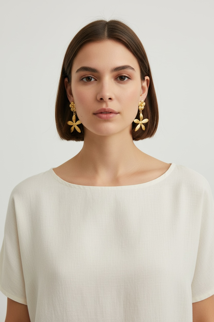 PENDIENTES FLORALES